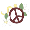 Peace Symbol Face Paint